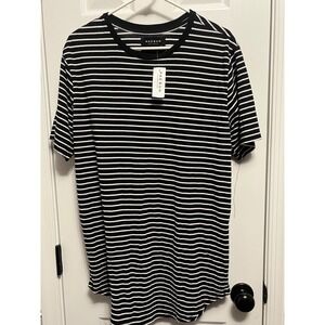 NWT Black and white PAC Sun dress. 100% cotton. Medium